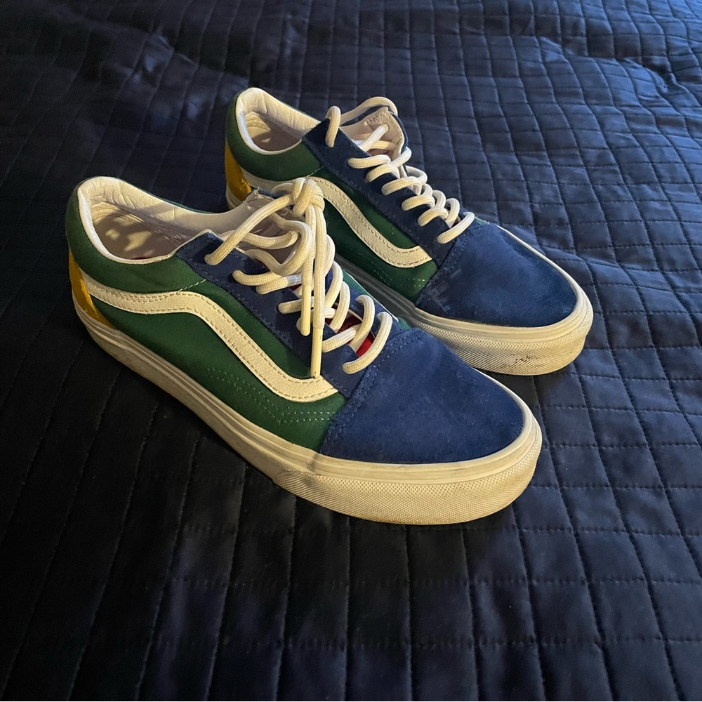 Multi(Blue, Red, Yellow, Green) colored VANS